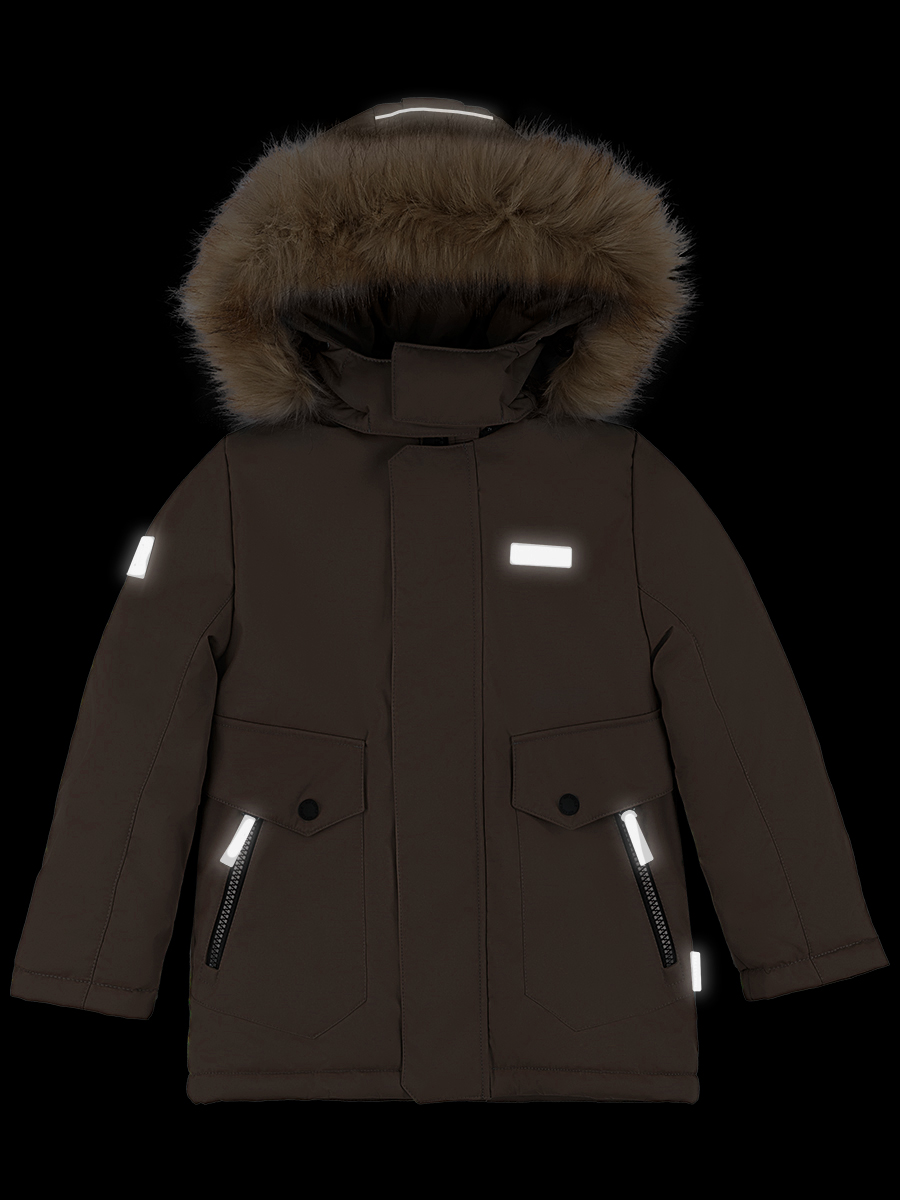 картинка Куртка зимняя для мальчика NIKASTYLE 4з3324 Орех от магазина детских товаров ALiSa