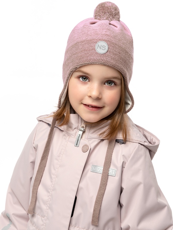 картинка Шапка для девочки NIKASTYLE 11м10225 Пудра какао от магазина детских товаров ALiSa