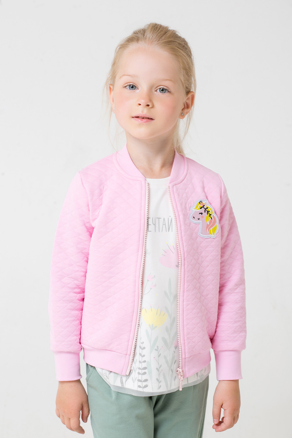 картинка Куртка для девочки Crockid КР 301289 персиково-розовый к289 от магазина детских товаров ALiSa