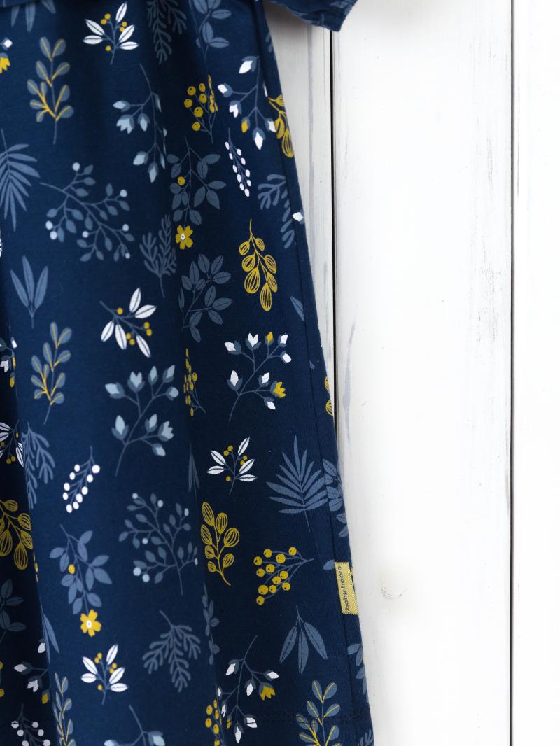 картинка Платье для девочки Baby Boom С192/1-К Веточки на синем от магазина детских товаров ALiSa