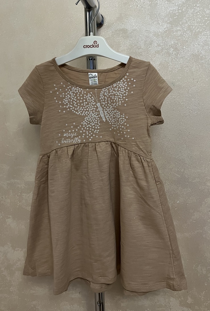 картинка Платье для девочки Crockid К 5732 кунжут от магазина детских товаров ALiSa