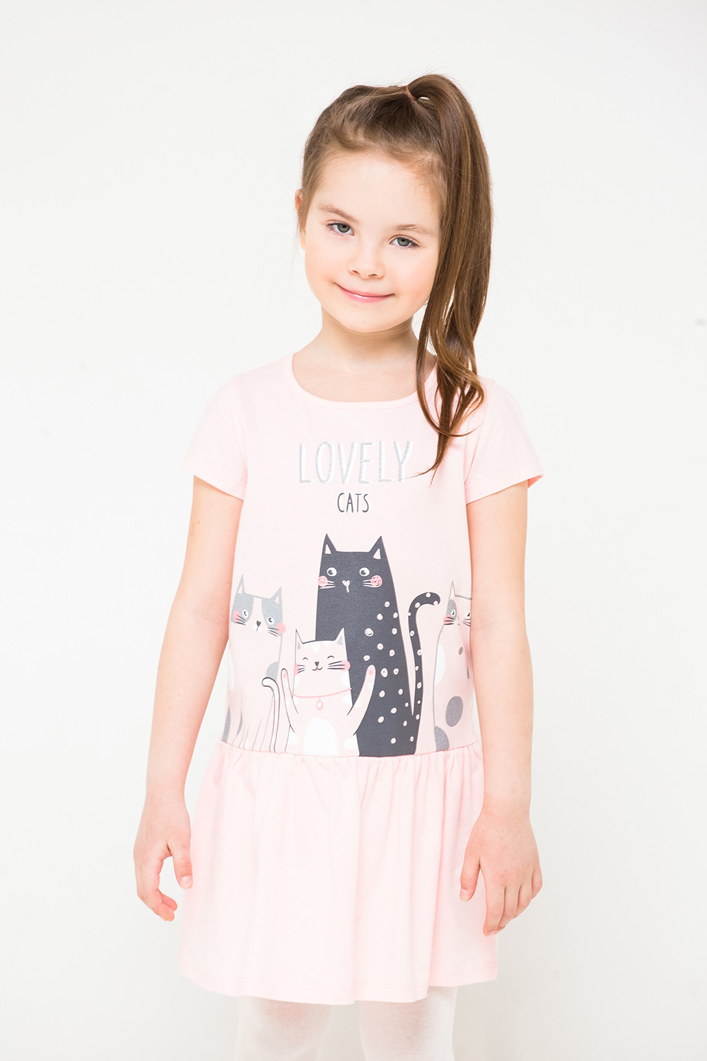 картинка Платье для девочки Crockid К 5648 светло-лососевый к1252 от магазина детских товаров ALiSa