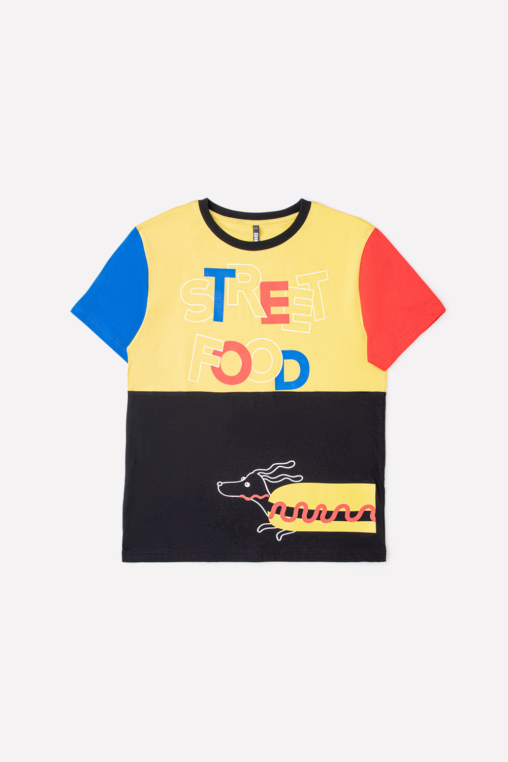 картинка Футболка для мальчика КБ 301165 сочный лимон, черный к30 от магазина детских товаров ALiSa