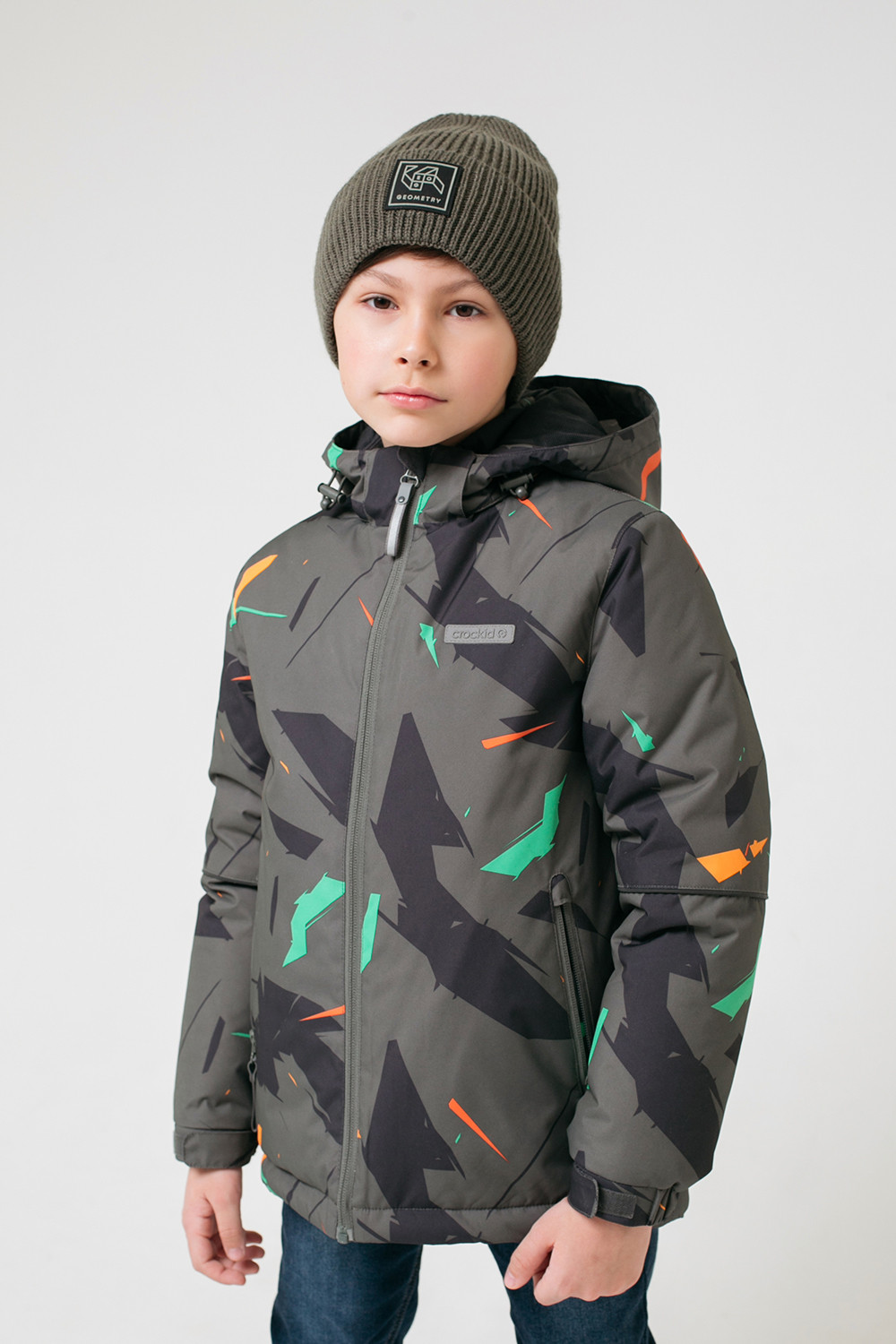 картинка Куртка зимняя для мальчика Crockid ВК 36063/н/1 ГР от магазина детских товаров ALiSa
