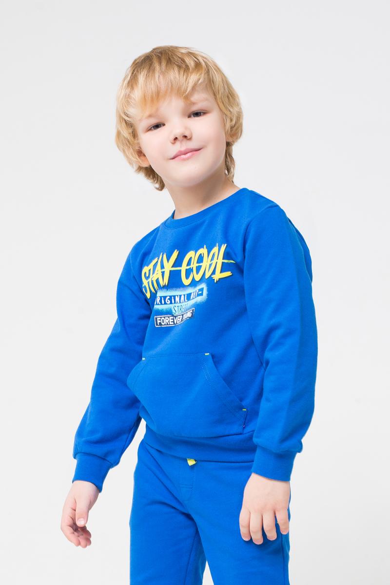 картинка Джемпер для мальчика Crockid К 300951 ярко-синий к1247 от магазина детских товаров ALiSa