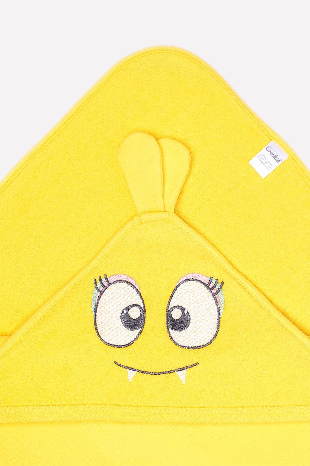картинка Простынка для купания Crockid К 8500 желтый (девочка-монстрик) от магазина детских товаров ALiSa