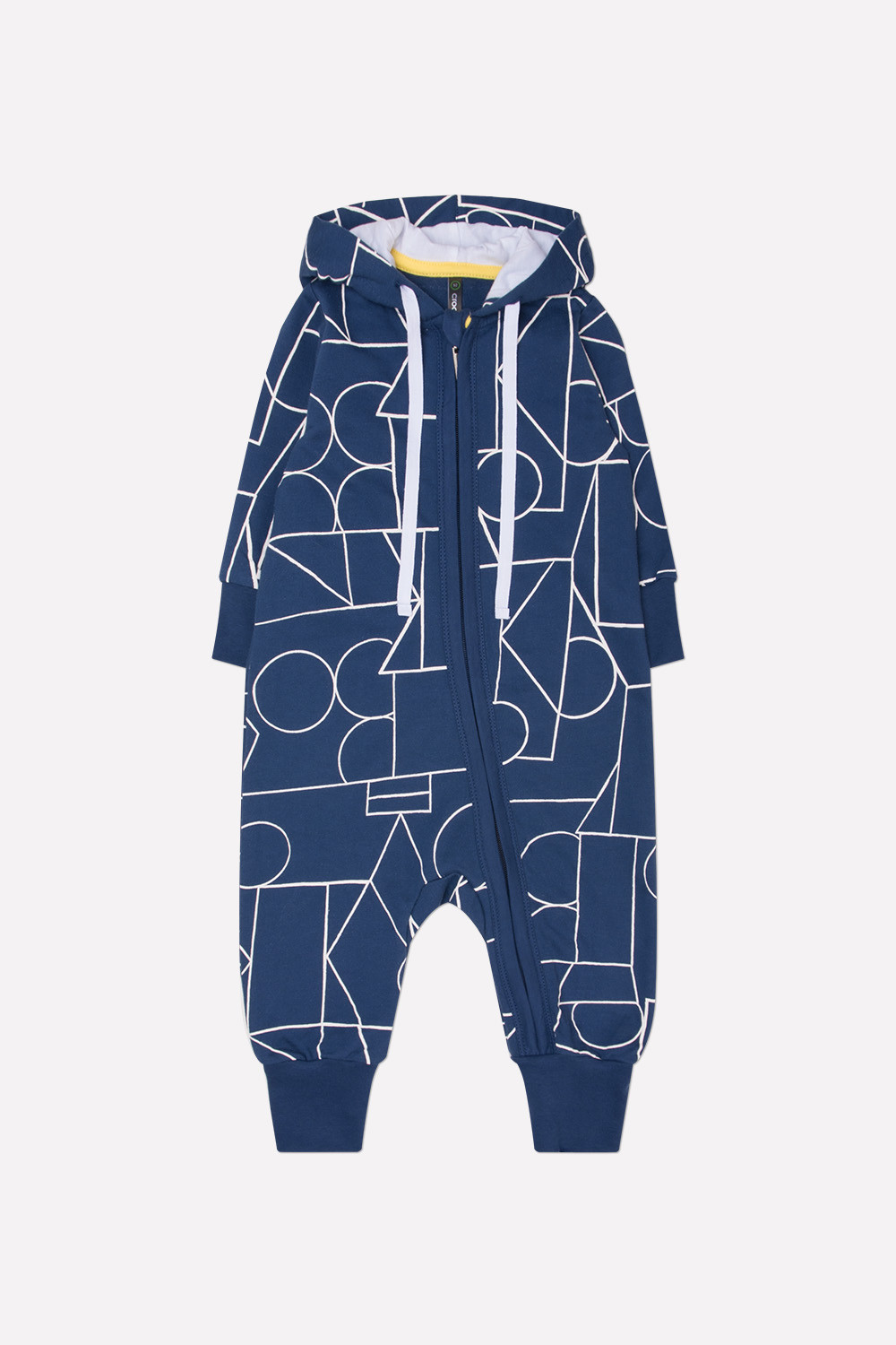 картинка Комбинезон для мальчика Crockid КР 6315 темно-синий, геометрические фигуры к246 от магазина детских товаров ALiSa