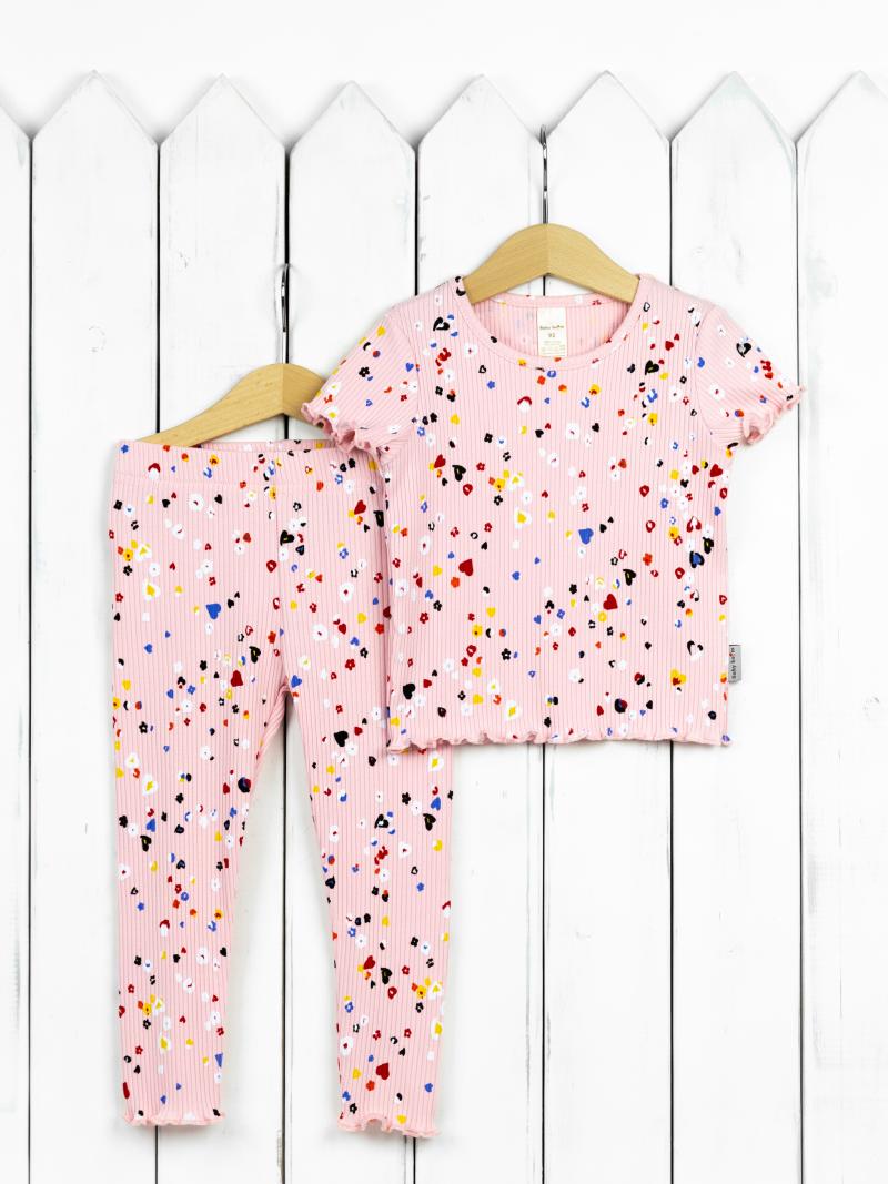 картинка Комплект для девочки Baby Boom КД456/16-К Леопард мультиколор на розовом от магазина детских товаров ALiSa
