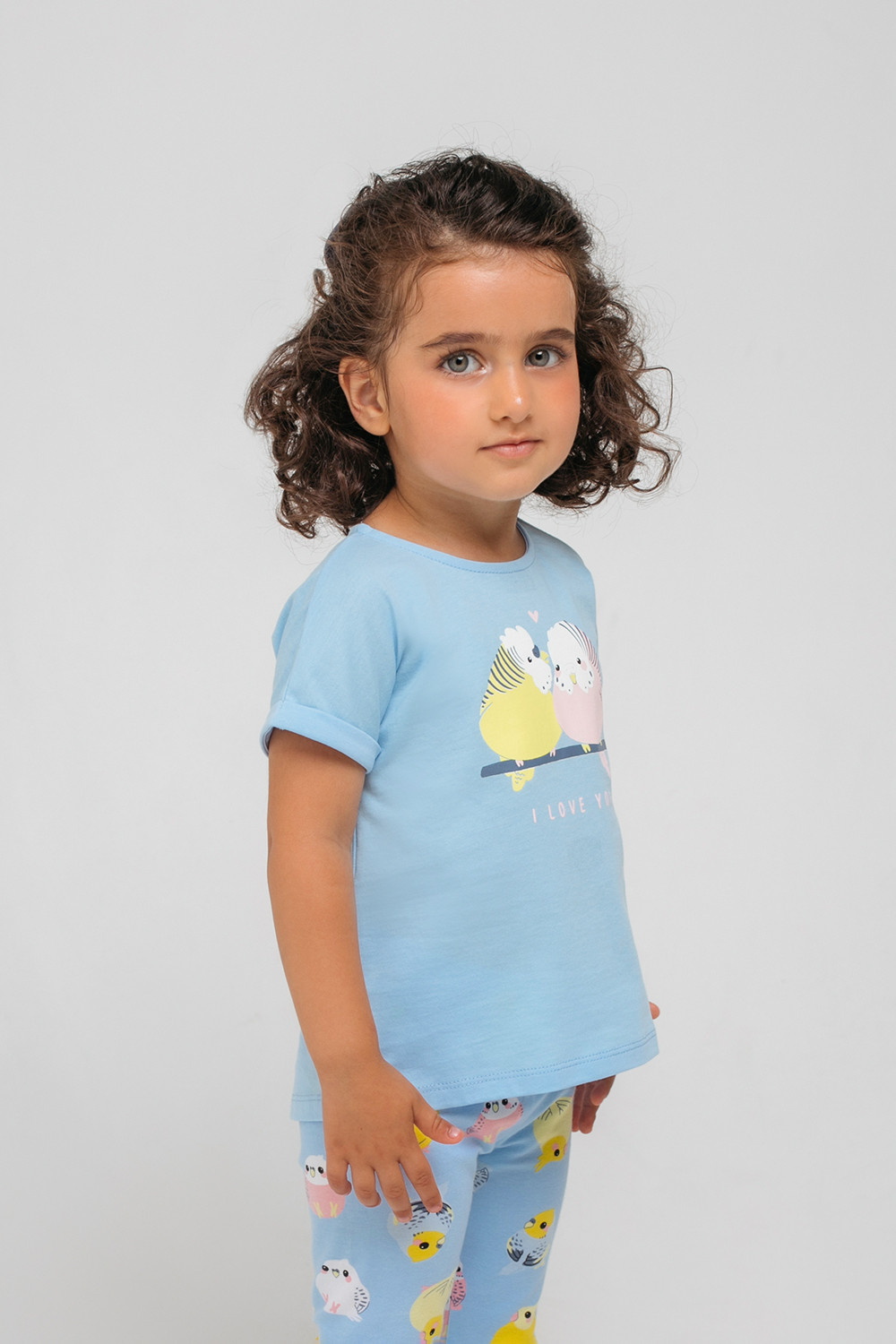 картинка Футболка для девочки Crockid КР 301623 небесный к319 от магазина детских товаров ALiSa