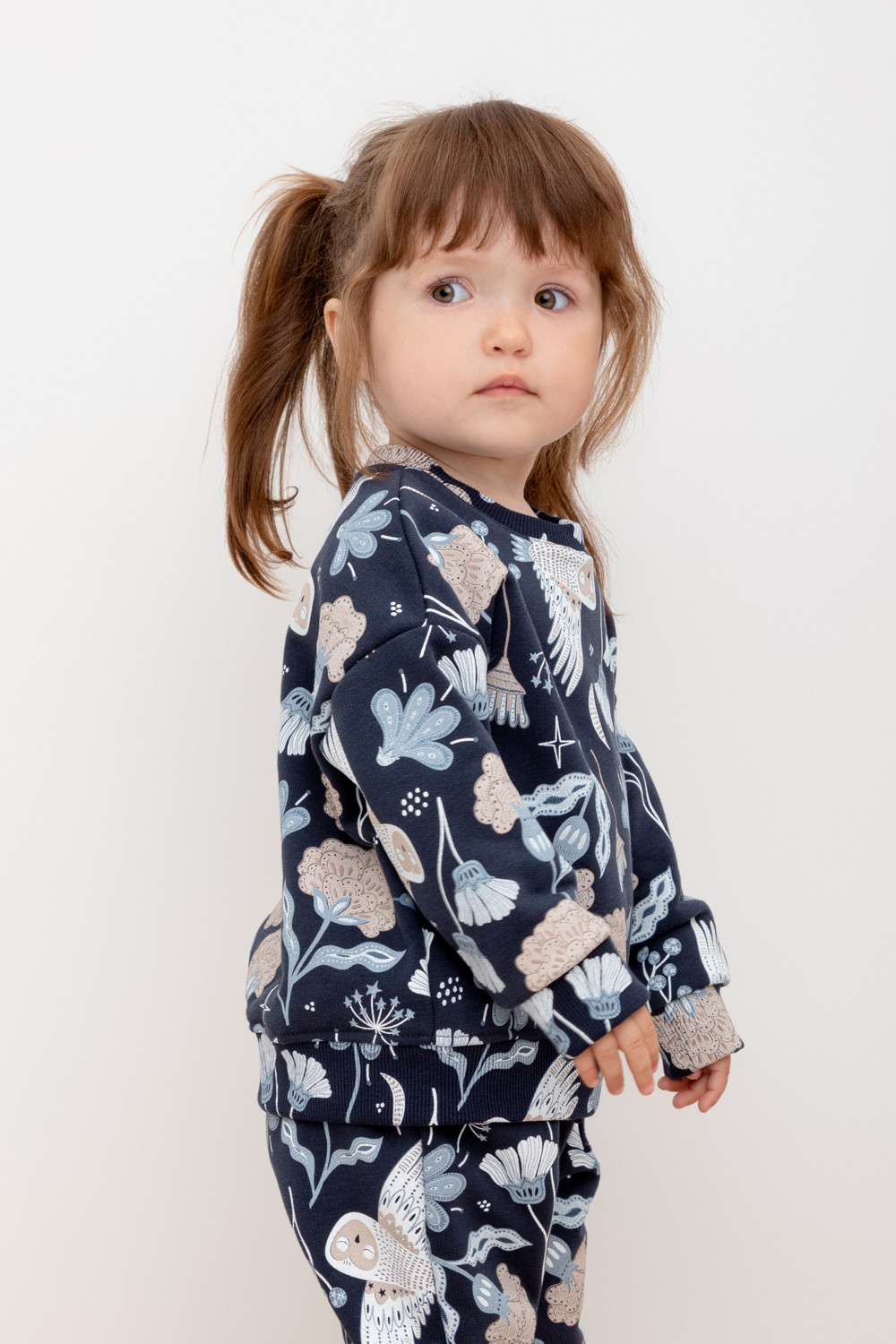 картинка Комплект для девочки Crockid КР 2220 индиго, волшебные совы к419 от магазина детских товаров ALiSa