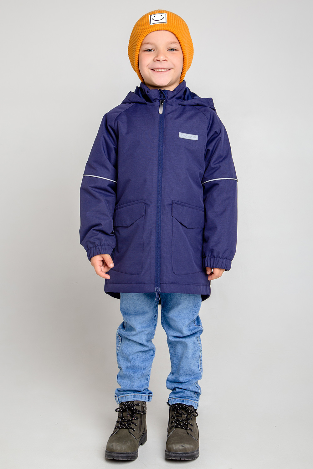 картинка Куртка утепленная для мальчика Crockid ВК 30097/2 ГР от магазина детских товаров ALiSa