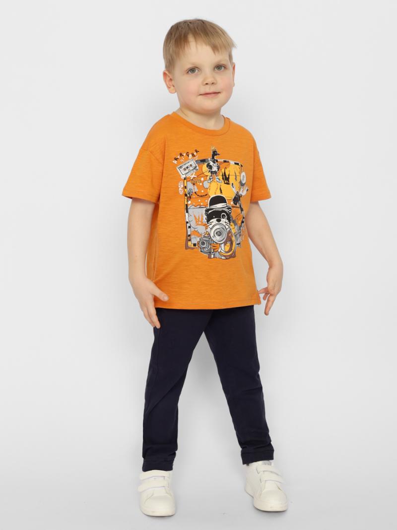 картинка Футболка для мальчика Сherubino CWKB 63231-29-328 Оранжевый от магазина детских товаров ALiSa