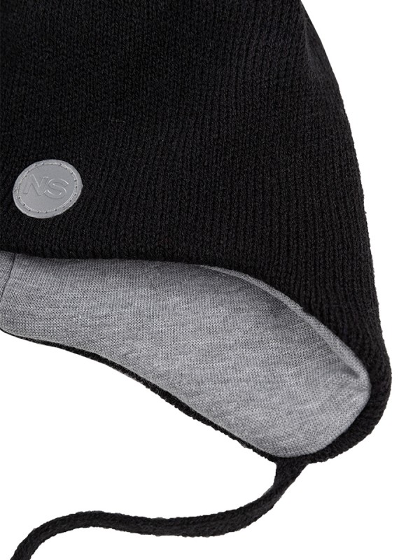 картинка Шапка утепленная для мальчика NIKASTYLE 11з15424 Черный от магазина детских товаров ALiSa