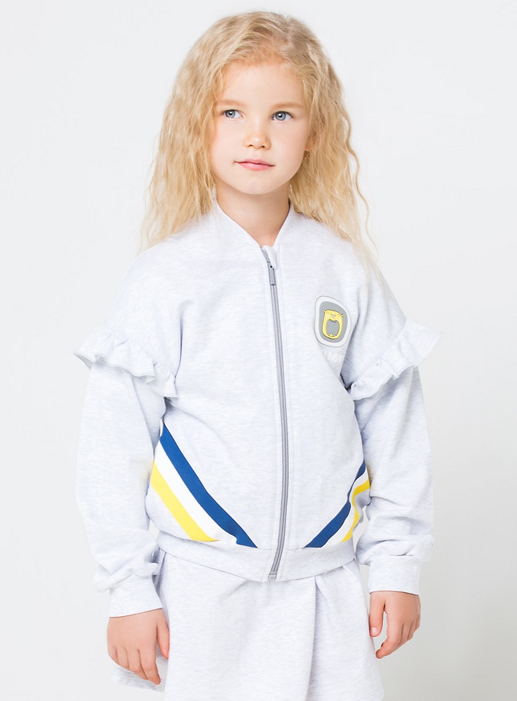 картинка Куртка для девочки Crockid КР 300592/1 серый меланж к199 от магазина детских товаров ALiSa