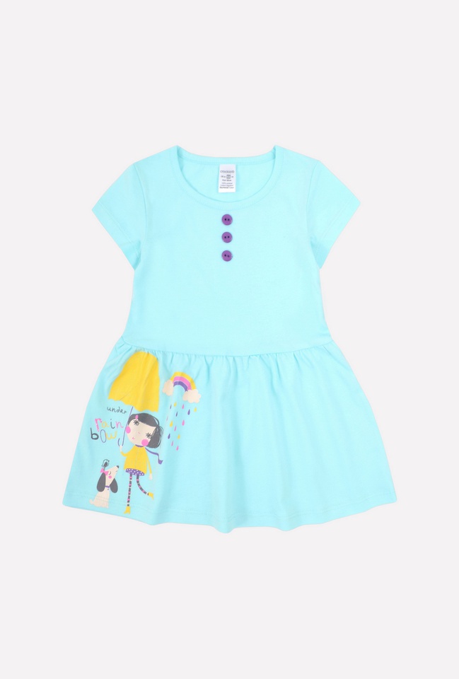 картинка Платье для девочки Crockid К 5756 аквамарин от магазина детских товаров ALiSa