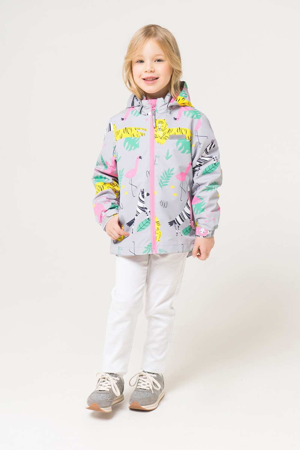 картинка Куртка ветровочная для девочки Crockid ВК 32090/н/1 ГР от магазина детских товаров ALiSa