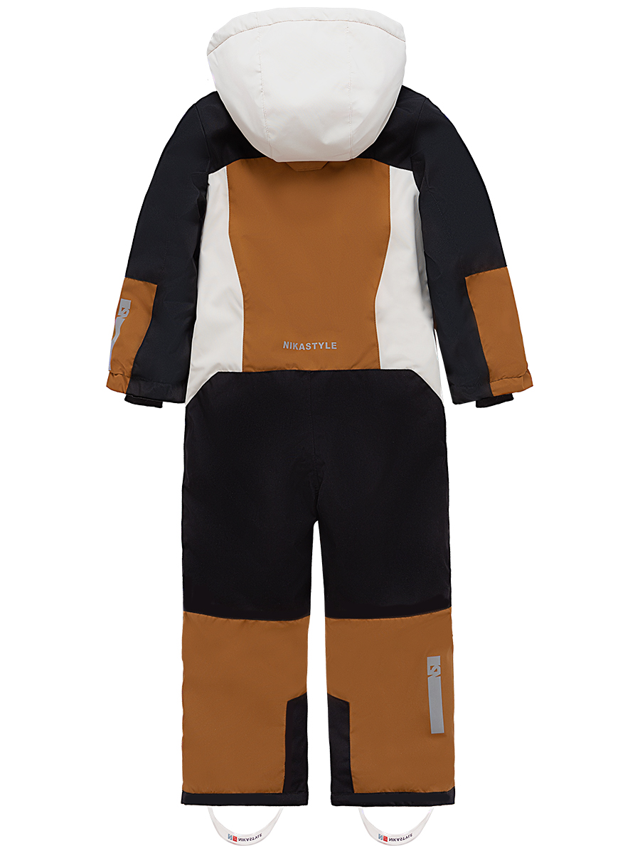 картинка Комбинезон зимний для мальчика NIKASTYLE 8з6524 Кэмел черный от магазина детских товаров ALiSa