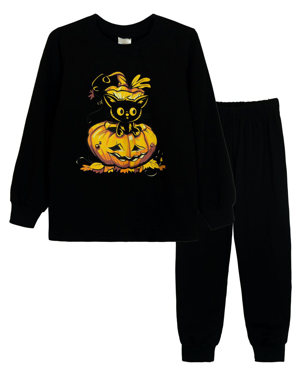 картинка Пижама детская Let's go LG 91244 Хэллоуин Черный от магазина детских товаров ALiSa