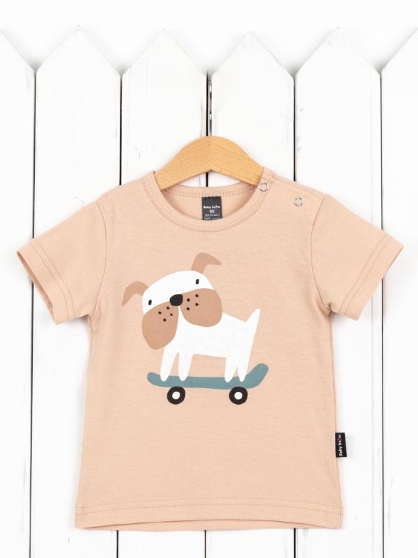 картинка Футболка детская Baby Boom Ф90/9-К Светло-бежевый от магазина детских товаров ALiSa