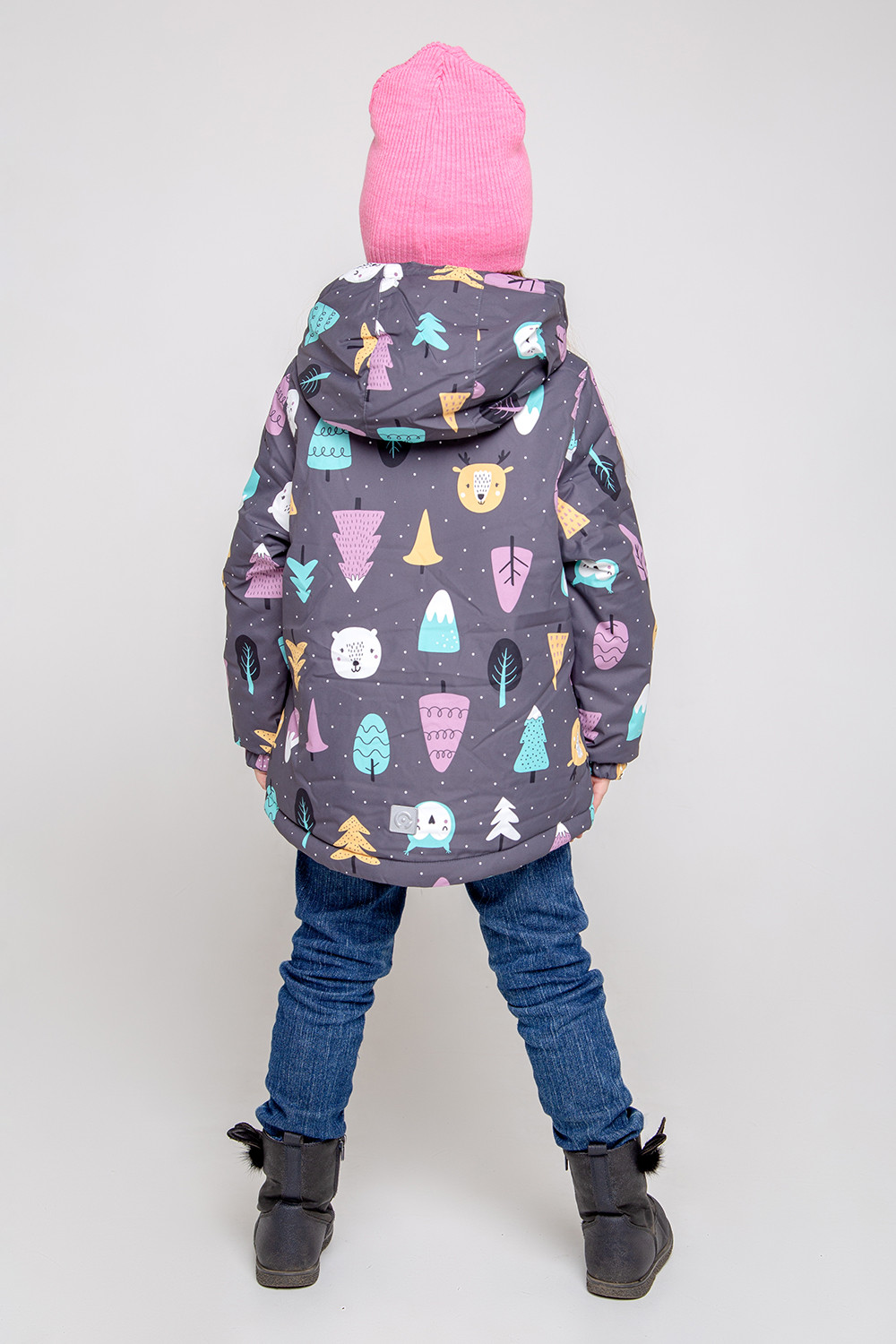 картинка Куртка зимняя для девочки Crockid ВК 38077/н/1 ГР от магазина детских товаров ALiSa