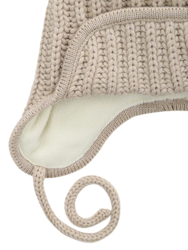 картинка Шапка ушанка утепленная для девочки NIKASTYLE 11з15824 Беж от магазина детских товаров ALiSa