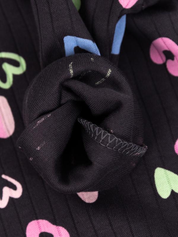 картинка Боди для девочки Baby Boom Б142/1-И я729 Сердечки на графите от магазина детских товаров ALiSa