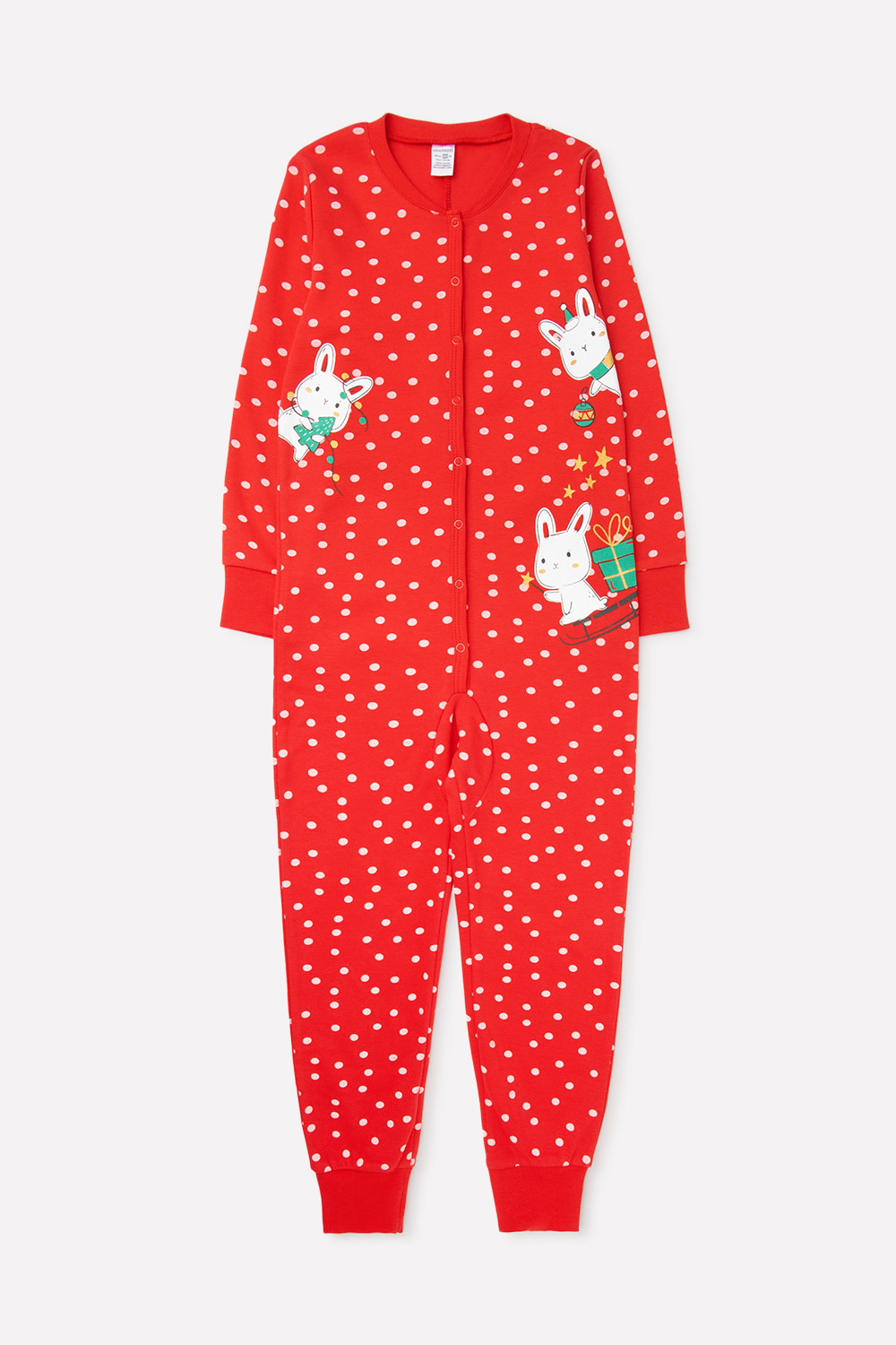 картинка Комбинезон детский Crockid К 6180 зимний снег на насыщенно-красном от магазина детских товаров ALiSa