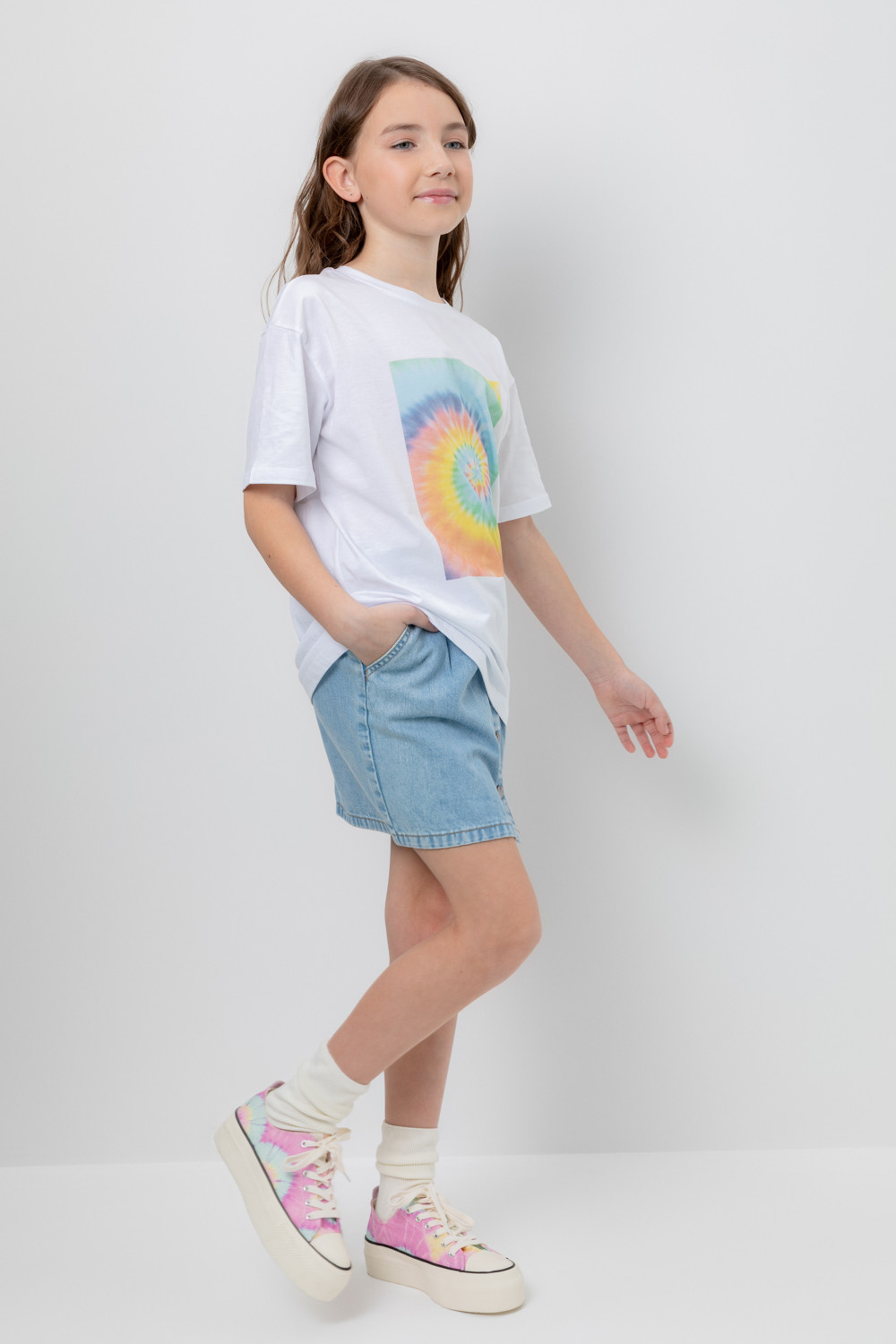 картинка Футболка для девочки Crockid КБ 302098 белый от магазина детских товаров ALiSa