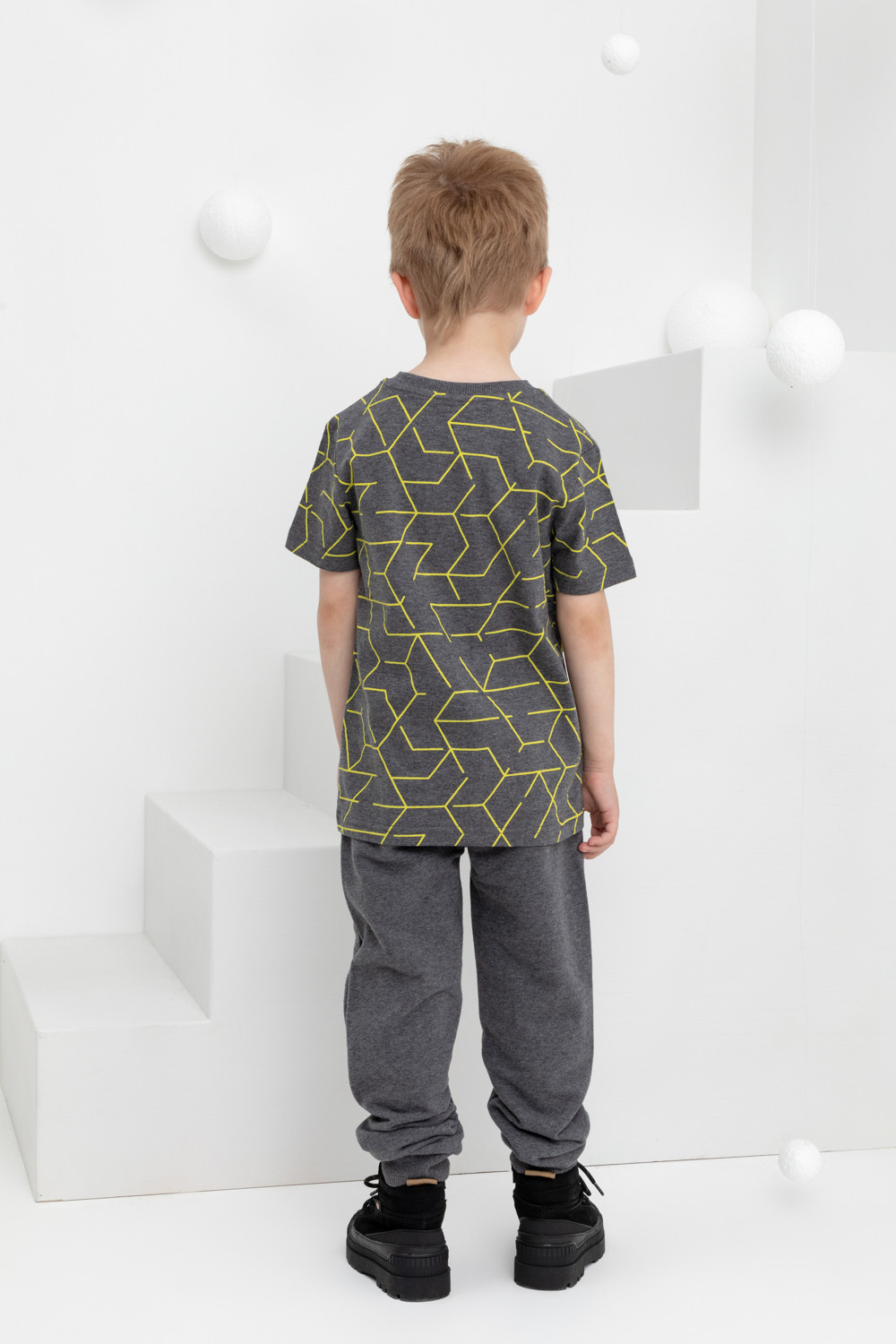 картинка Брюки для мальчика Crockid КР 400608 темно-серый меланж к420 от магазина детских товаров ALiSa