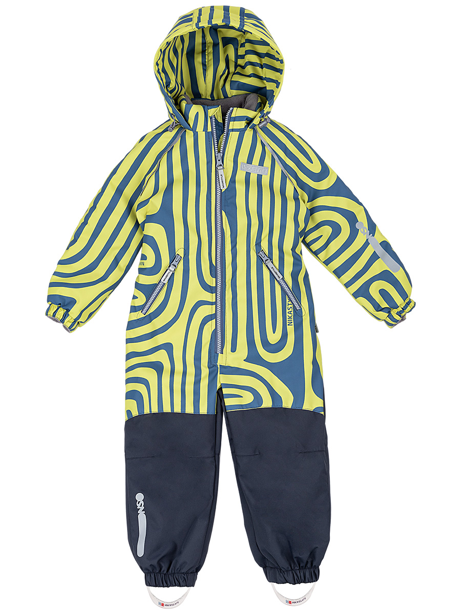картинка Комбинезон утепленный для мальчика NIKASTYLE 8м0924 лайм графит от магазина детских товаров ALiSa