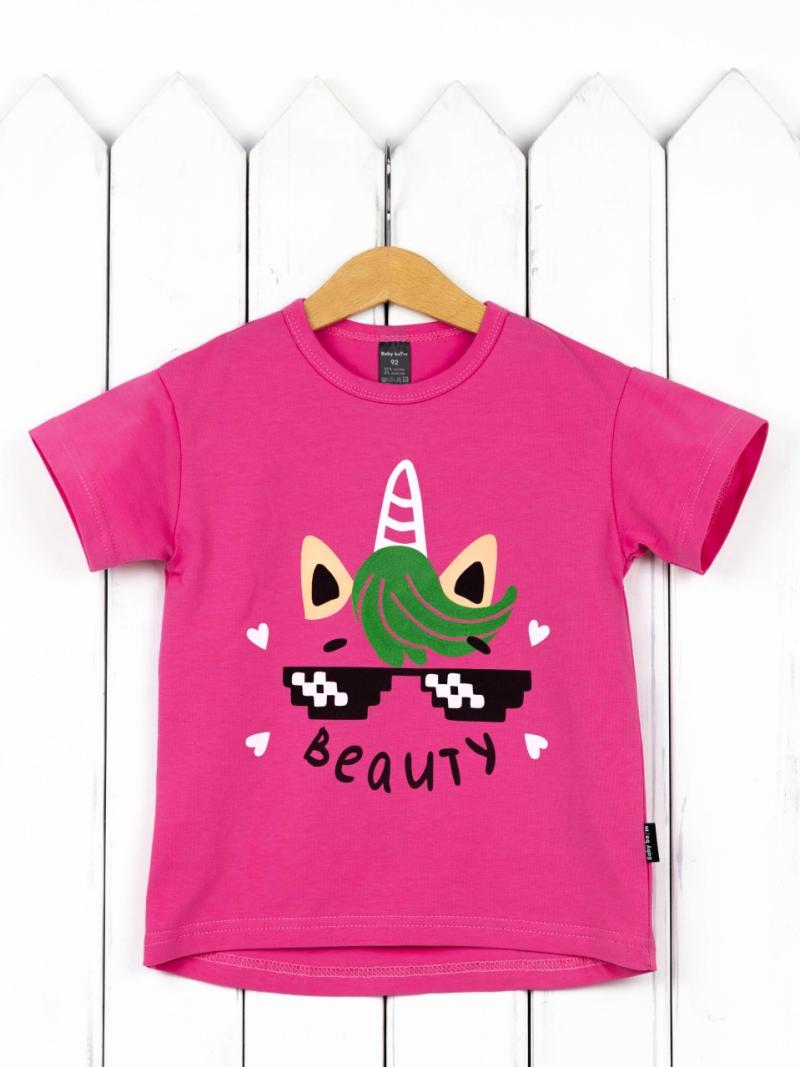 картинка Футболка для девочки Baby Boom Ф108/2-К Фуксия Б108 от магазина детских товаров ALiSa