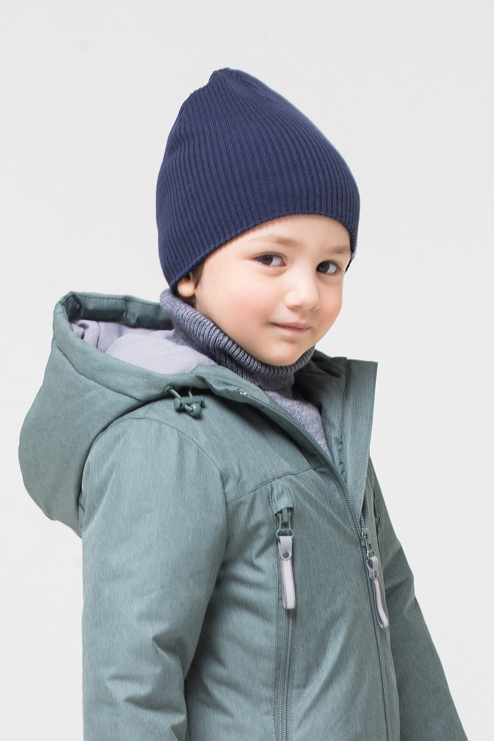 картинка Шапка для мальчика Crockid КВ 20128 темно-синий от магазина детских товаров ALiSa