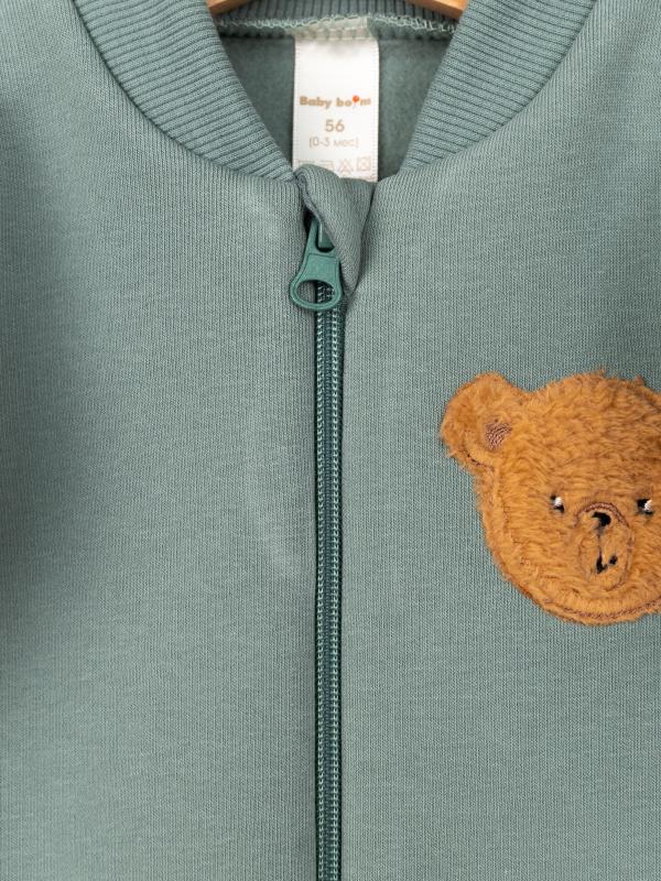 картинка Комбинезон на стопе Baby Boom К381/5-Ф Мишка полынь от магазина детских товаров ALiSa