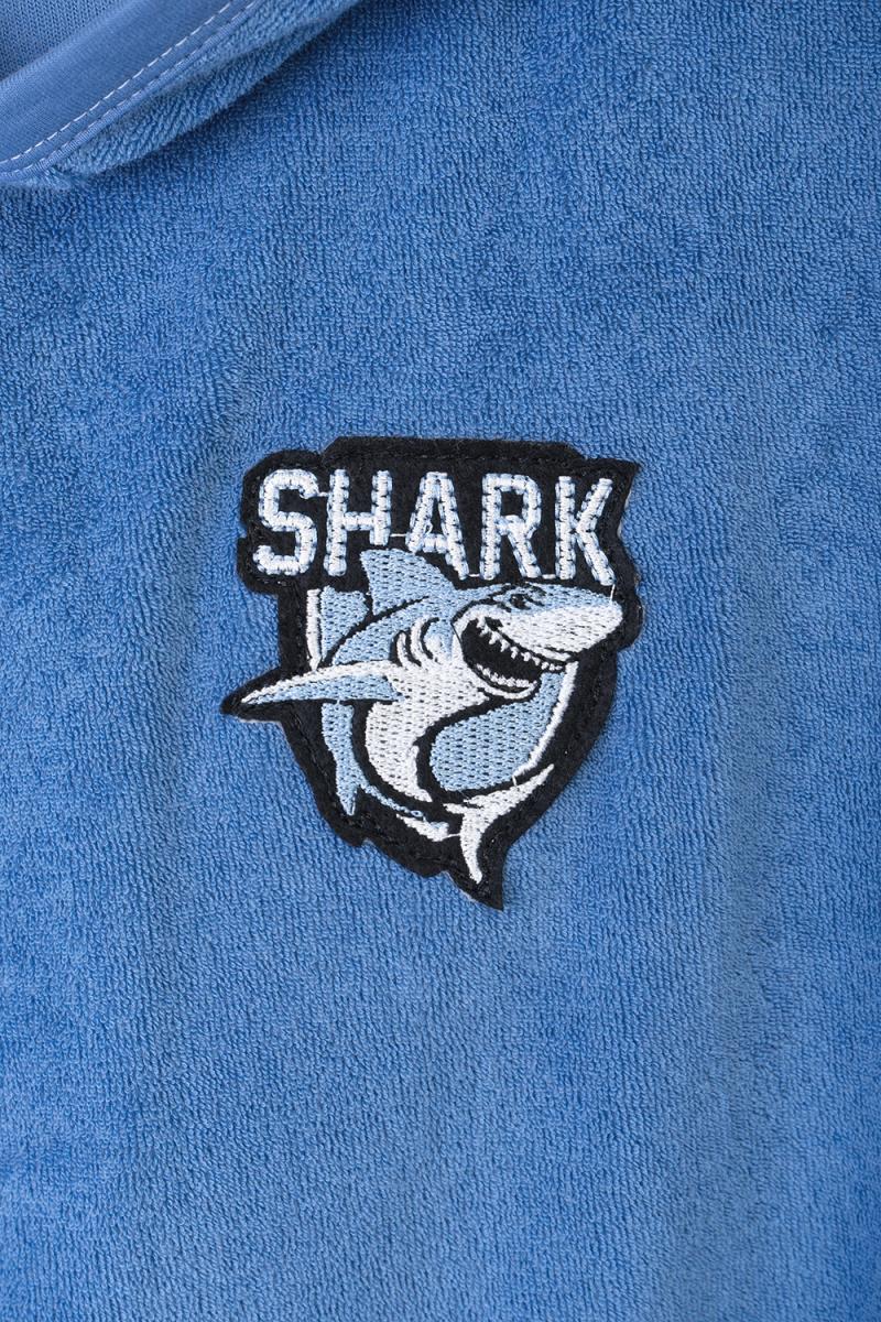 картинка Халат для мальчика Crockid КБ 5762 дымчато-синий (акула) от магазина детских товаров ALiSa