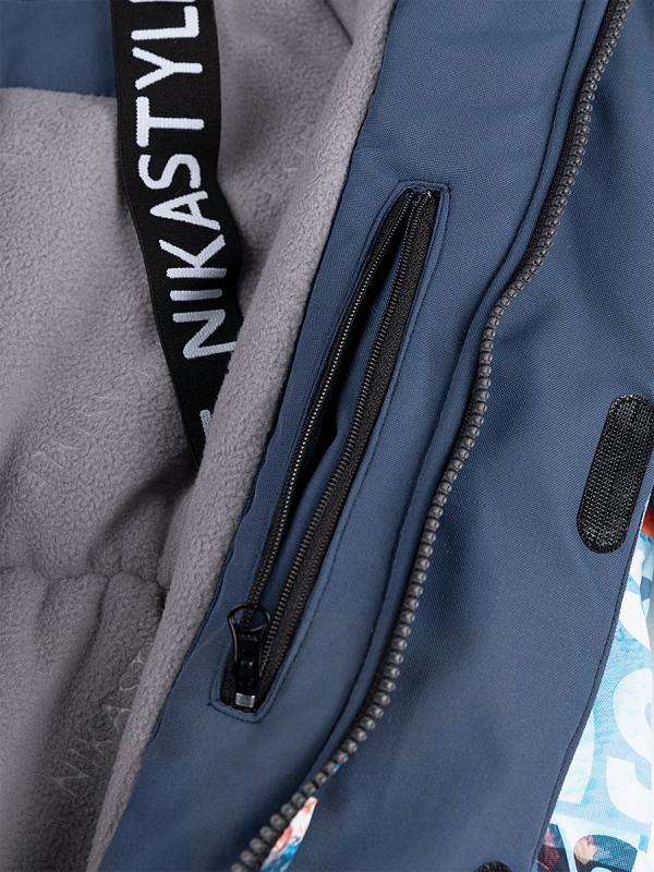 картинка Комбинезон зимний для мальчика NIKASTYLE 8з2524 Лед деним от магазина детских товаров ALiSa