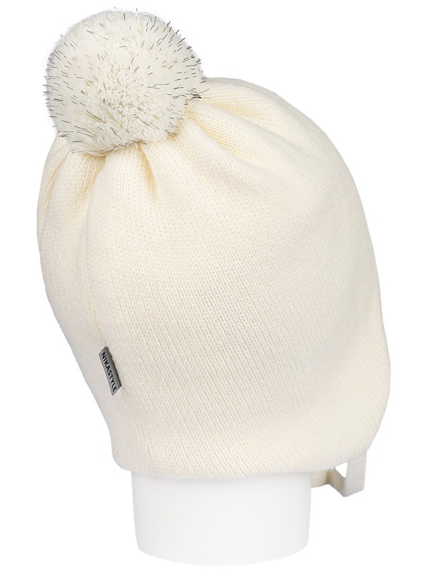 картинка Шапка утепленная для девочки NIKASTYLE 11з15424 Молоко от магазина детских товаров ALiSa