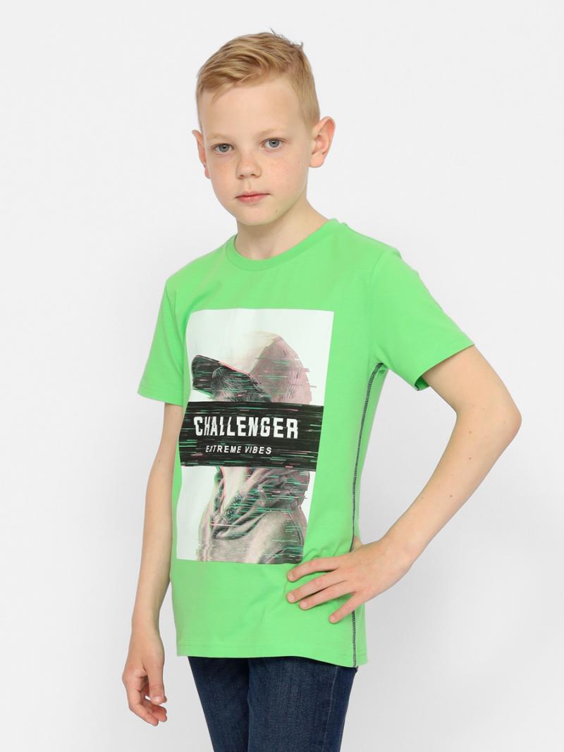картинка Футболка для мальчика Cherubino CSJB 63570-37-375 Зеленый от магазина детских товаров ALiSa