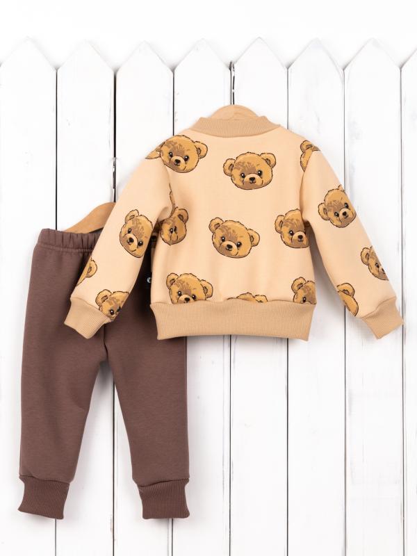 картинка Комплект детский Baby Boom КД487/4-Ф Мишки на бежевом + коричневый от магазина детских товаров ALiSa
