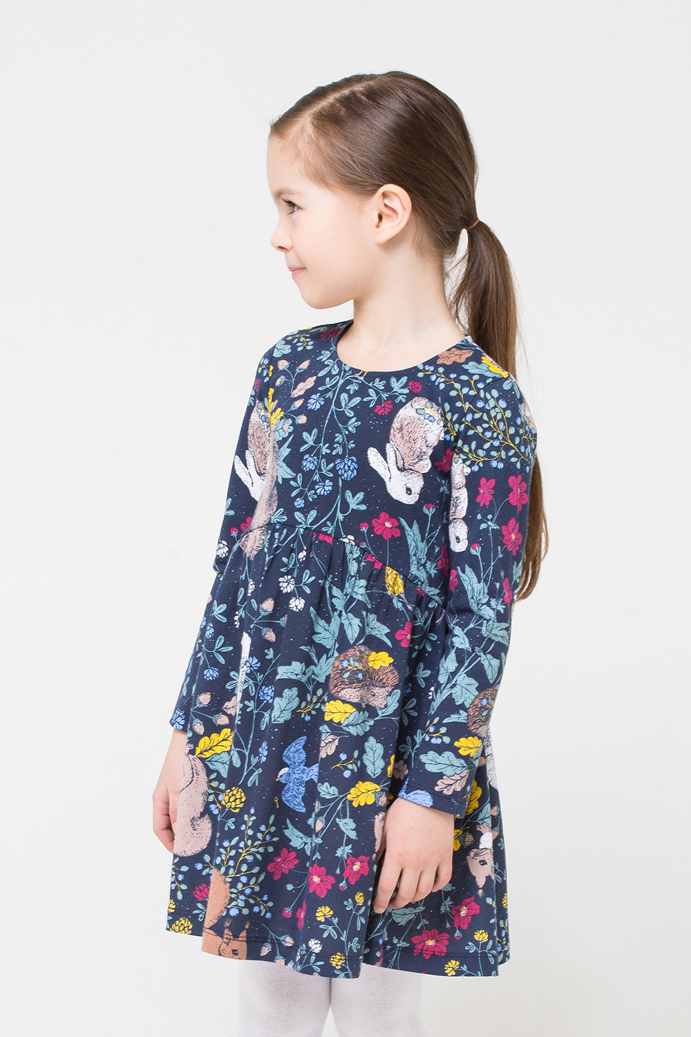 картинка Платье для девочки Crockid КР 5627 индиго, осенняя сказка к267 от магазина детских товаров ALiSa