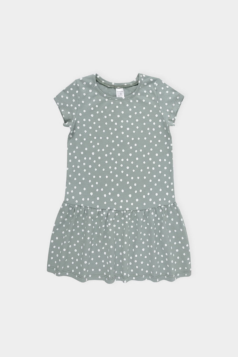 картинка Платье для девочки Crockid К 5818 полынь, горошек от магазина детских товаров ALiSa