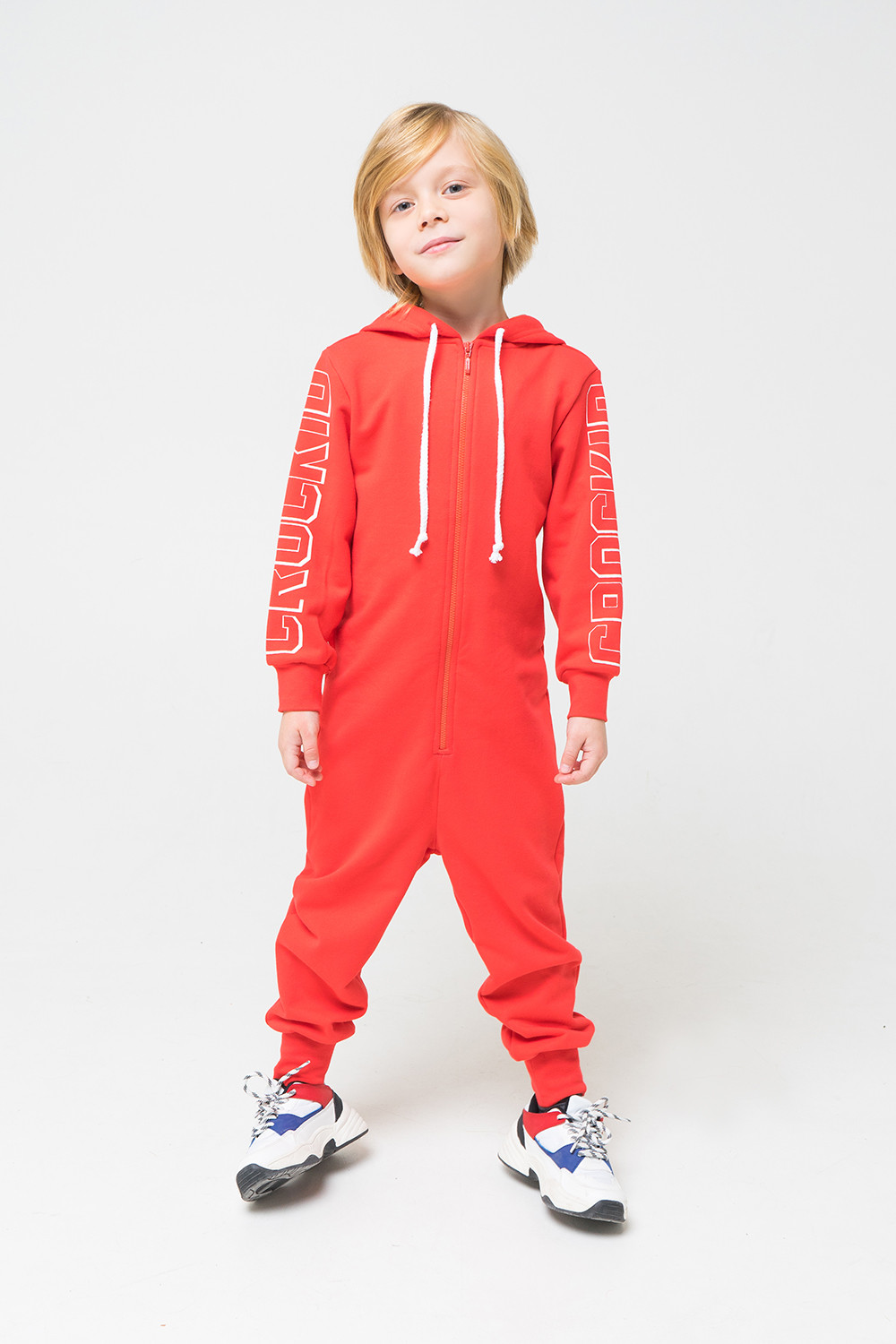картинка Комбинезон детский Crockid К 6321 ярко-красный от магазина детских товаров ALiSa