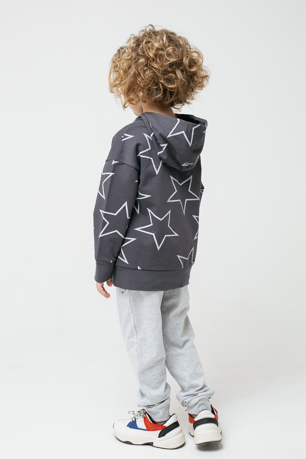 картинка Джемпер для мальчика Crockid К 301538 темно-серый, звезды к1275 от магазина детских товаров ALiSa