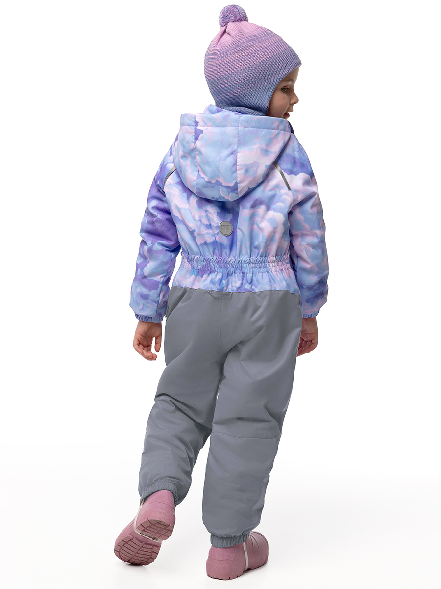 картинка Комбинезон утеплённый для девочки NIKASTYLE 8м0625 Сирень серый от магазина детских товаров ALiSa