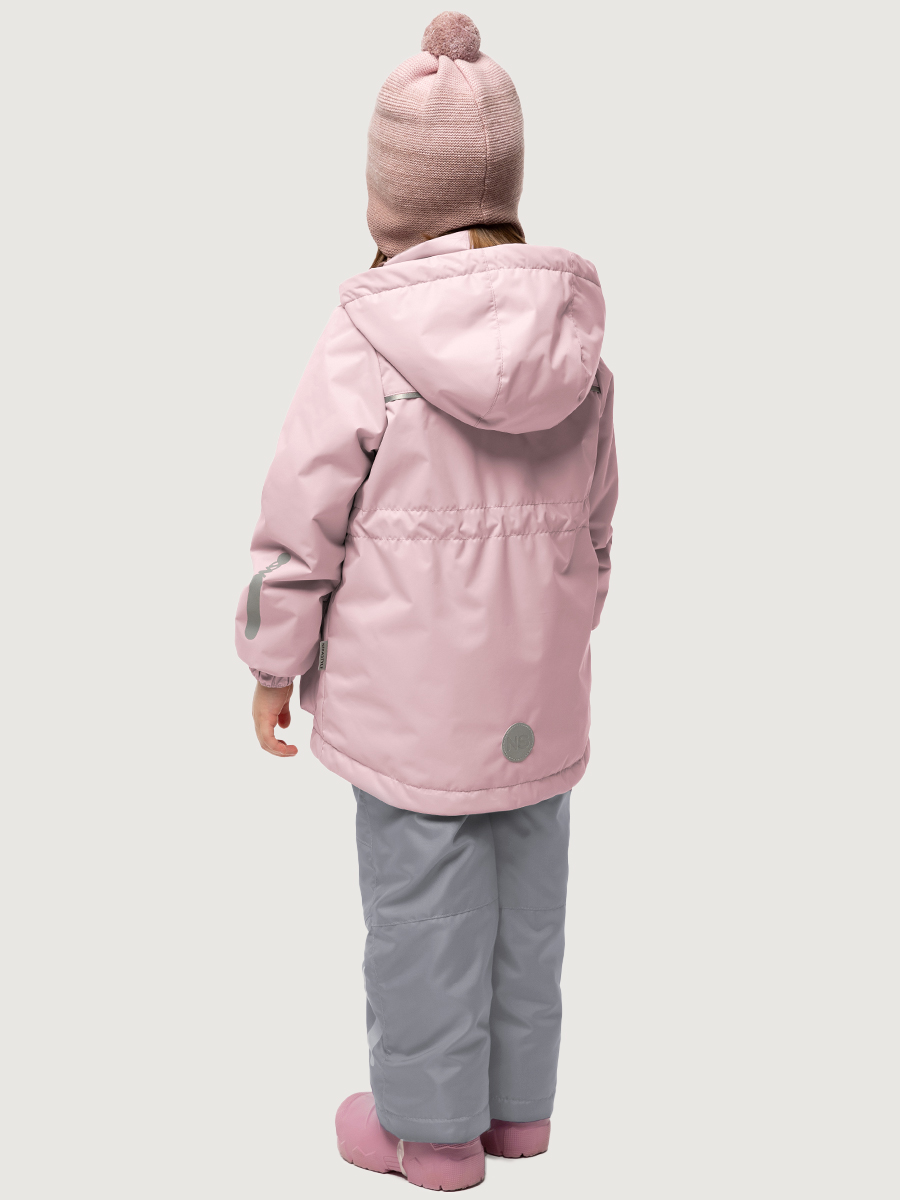 картинка Комплект утеплённый для девочки NIKASTYLE 7м2225 Пудра серый от магазина детских товаров ALiSa