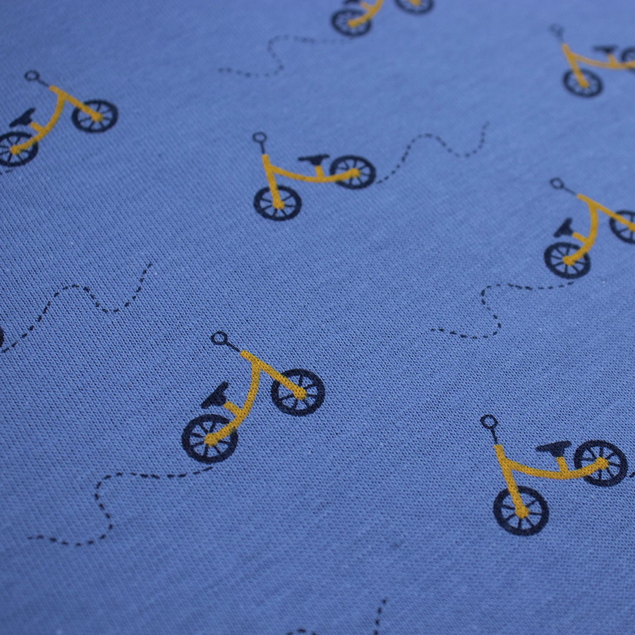 картинка Футболка для мальчика Youlala YLA 0954102601 Синий, велосипеды от магазина детских товаров ALiSa