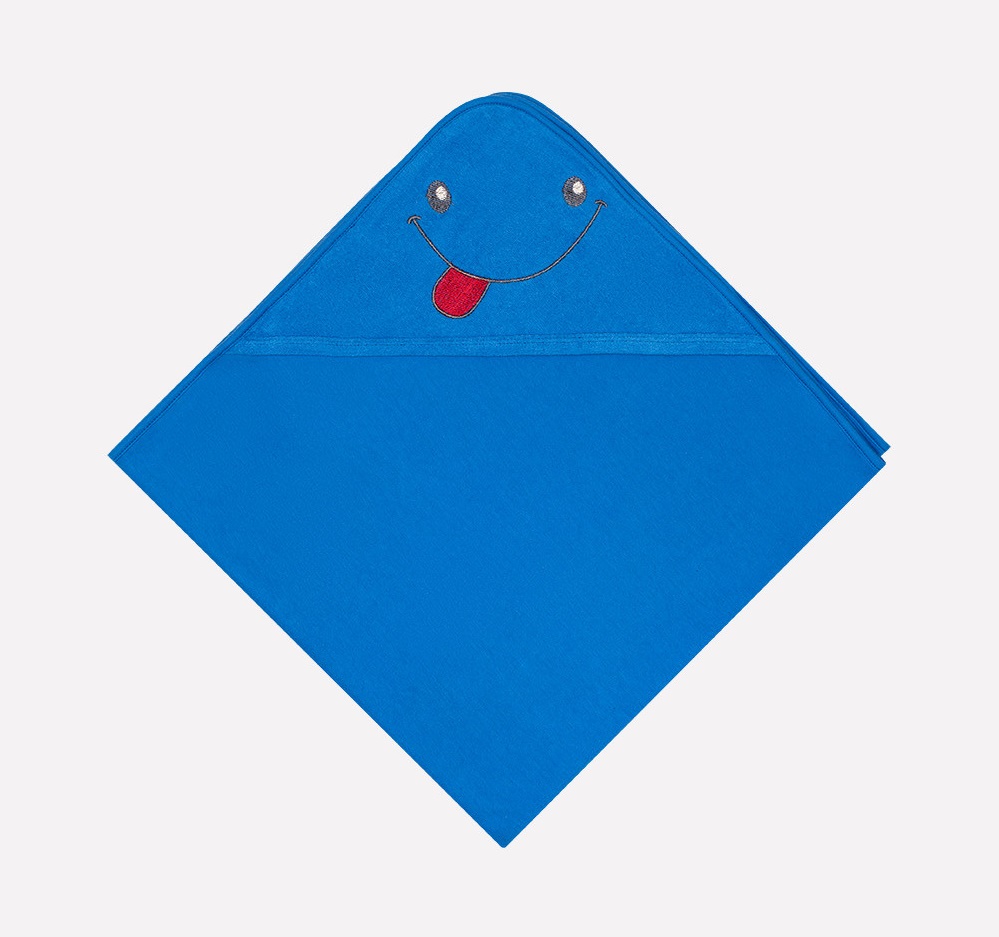 картинка Простынка для купания Crockid К 8500 ярко-голубой (улыбка) от магазина детских товаров ALiSa