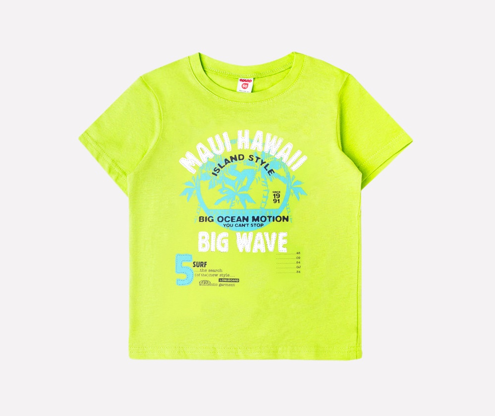 картинка Футболка для мальчика Crockid К 300975 ярко-зеленый от магазина детских товаров ALiSa