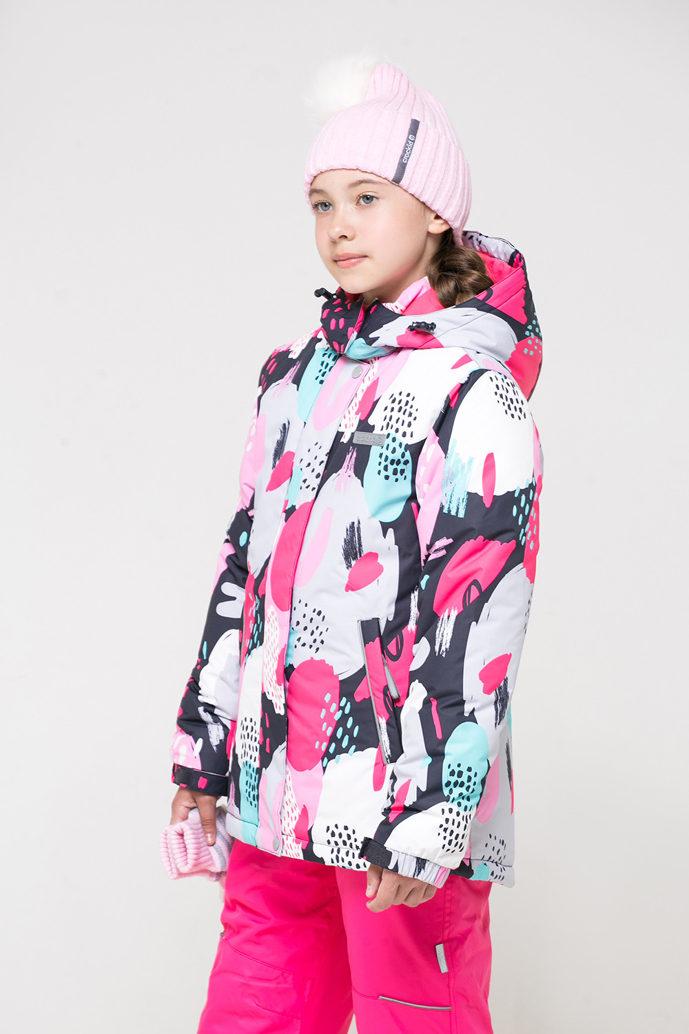 картинка Куртка зимняя для девочки Crockid ВК 38045/н/1 ГР от магазина детских товаров ALiSa