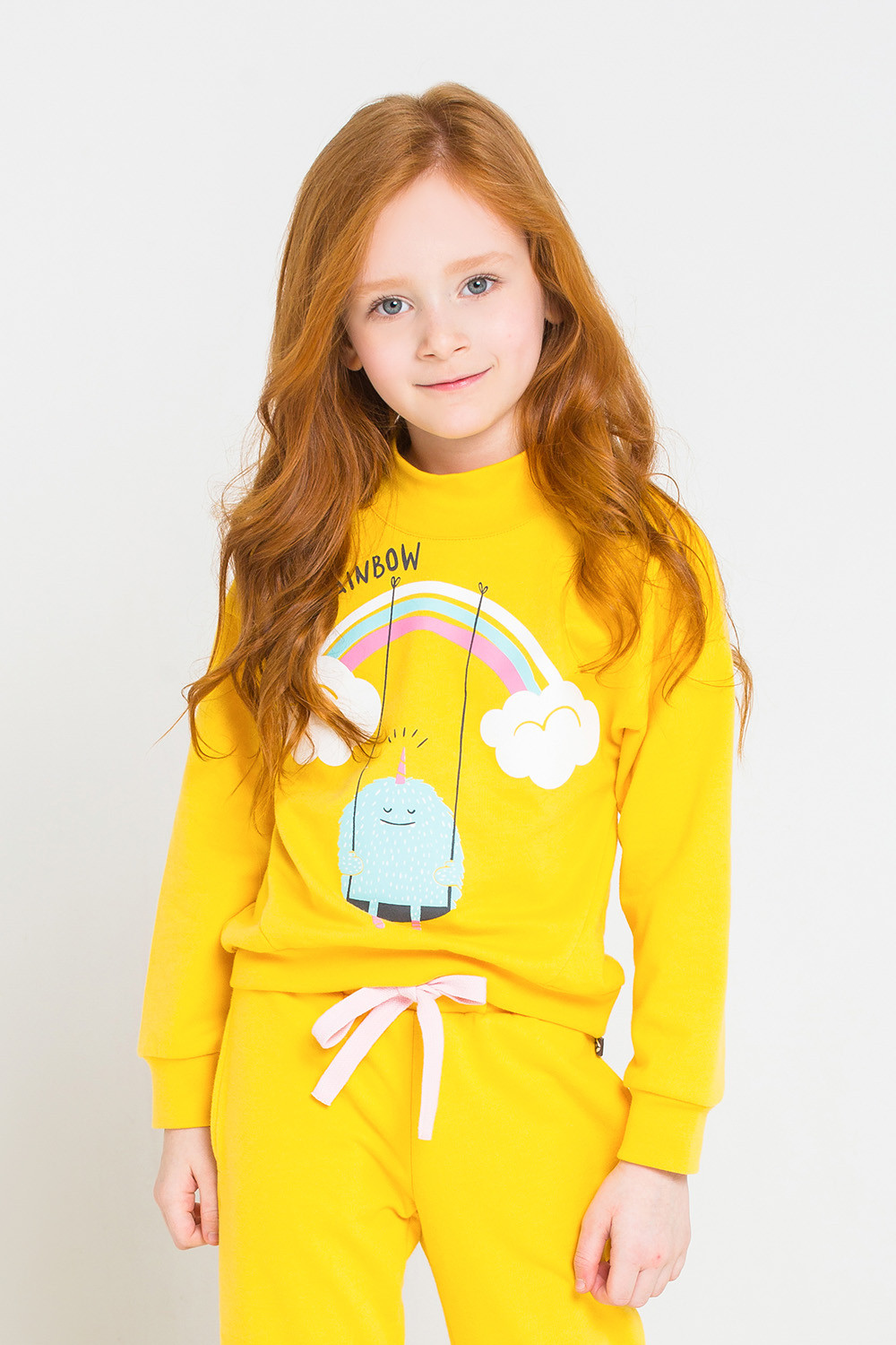 картинка Джемпер для девочки Crockid КР 300821 желтый к232 от магазина детских товаров ALiSa