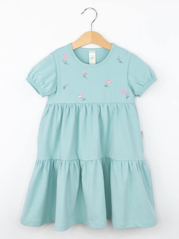картинка Платье для девочки Baby Boom С266/2-К Мятно-голубой от магазина детских товаров ALiSa